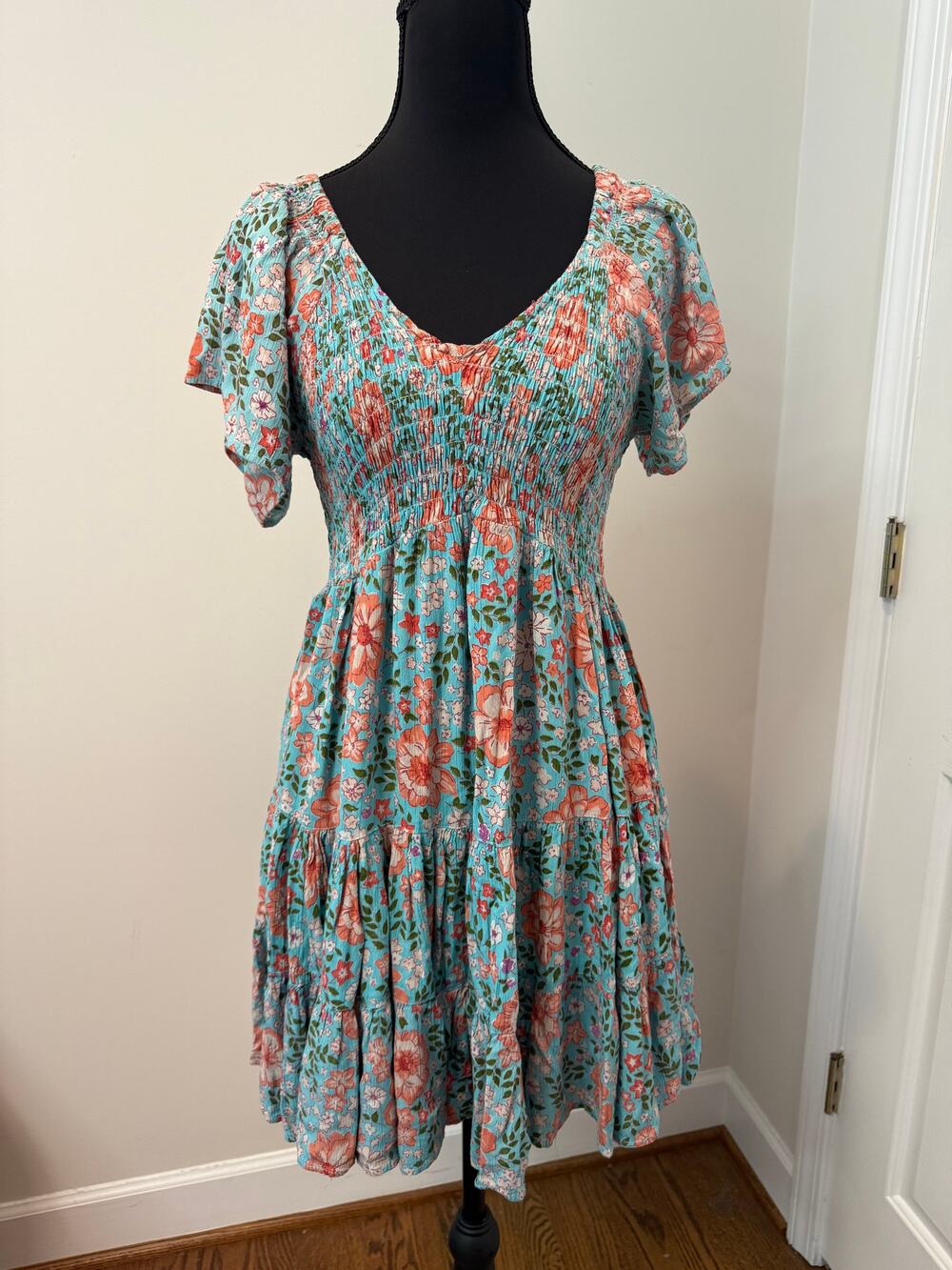 Angie Multicolored Floral Mini Dress